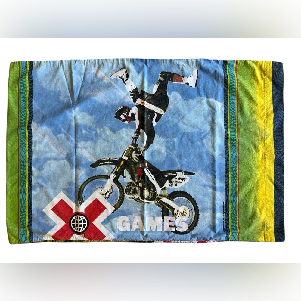 2005 ESPN X Games Moto Standard Pillowcase Motorcycle Motocross Y2K Extreme